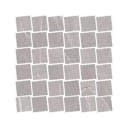 Stone Talk 12x12" - Mosaico Martellata Porcelain Stone-Look Mosaic)