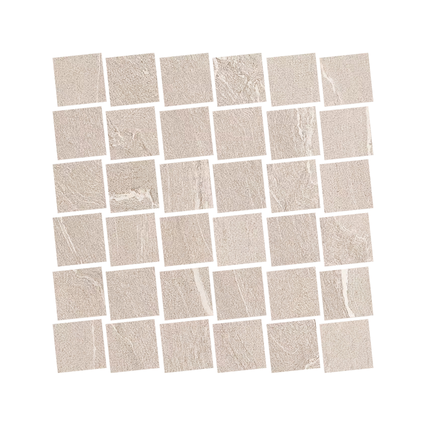 Stone Talk 12x12" - Mosaico Martellata Porcelain Stone-Look Mosaic)