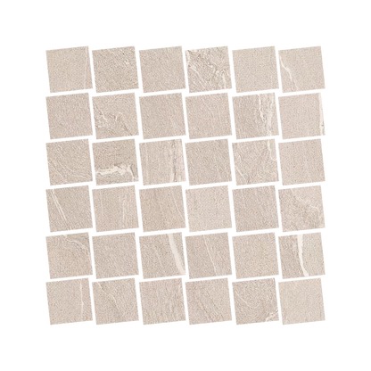 Stone Talk 12x12" - Mosaico Martellata Porcelain Stone-Look Mosaic)