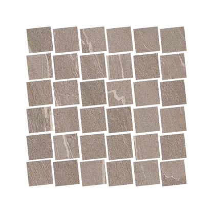 Stone Talk 12x12" - Mosaico Martellata Porcelain Stone-Look Mosaic)