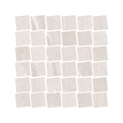 Stone Talk 12x12" - Mosaico Martellata Porcelain Stone-Look Mosaic)