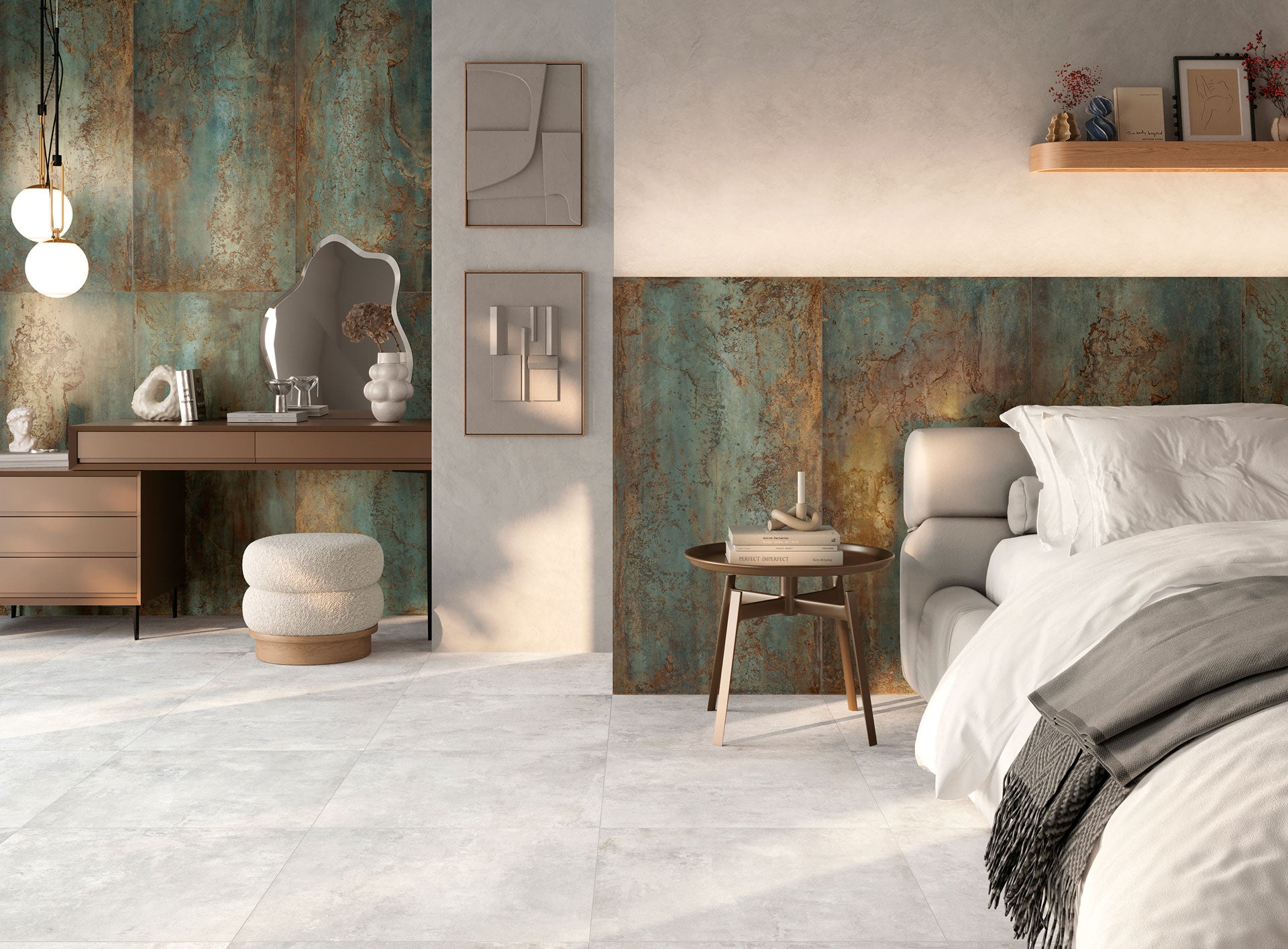 Stardust Porcelain Wall & Floor Tile Collection (Cement & Metallic