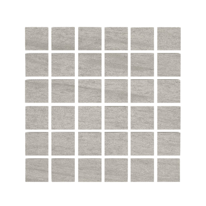 Basaltine 12x12" - 8mm Matte Porcelain Mesh Mosaic Tile (2" Squares)
