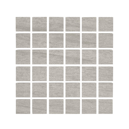 Basaltine 12x12" - 8mm Matte Porcelain Mesh Mosaic Tile (2" Squares)