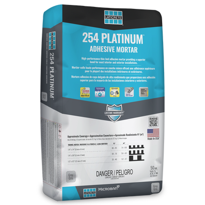 Laticrete - 254 Platinum (50lbs) - High-Performance Adhesive Mortar
