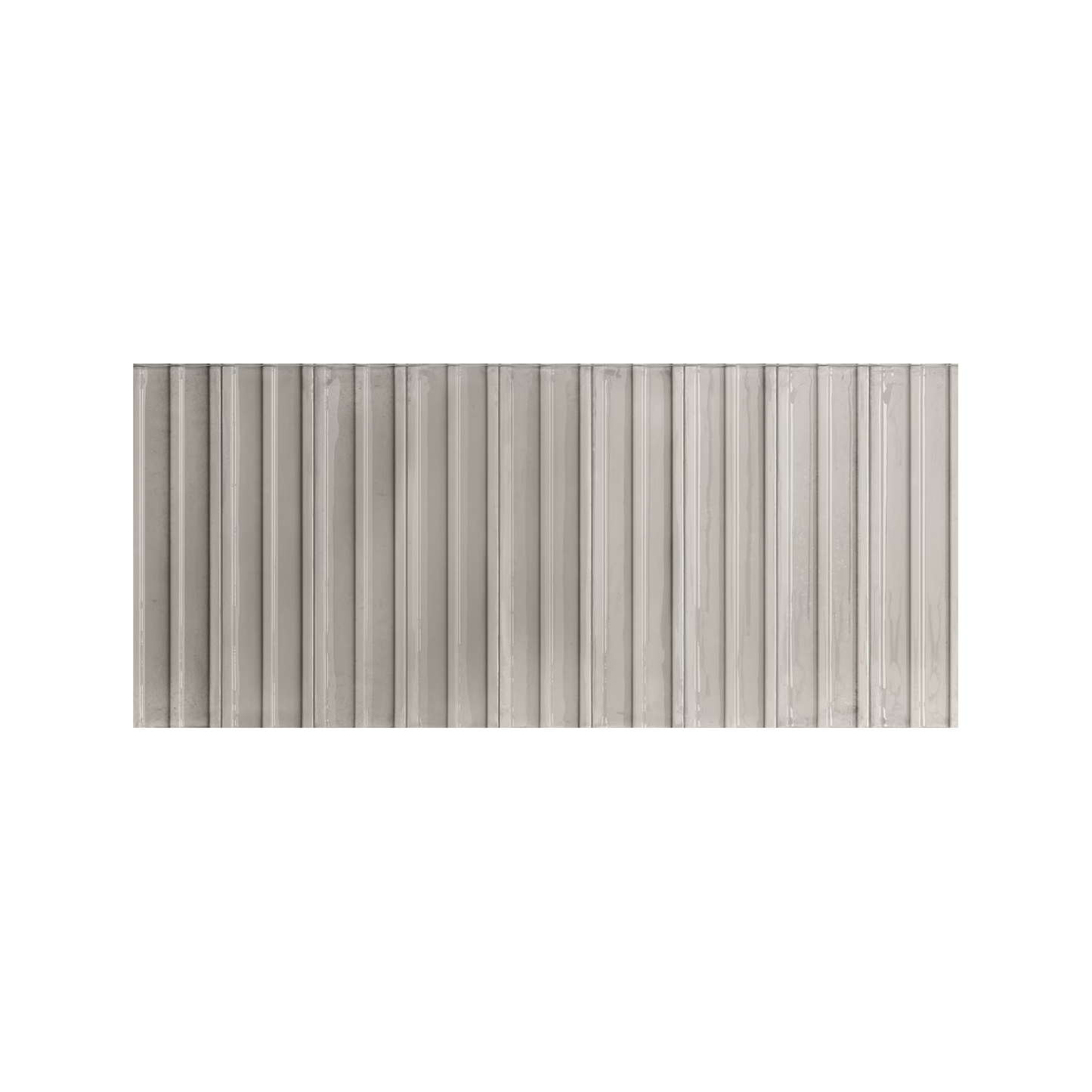 Essential Brick 2x10" 10mm Deco Arco 3D Glossy Porcelain Wall Tile