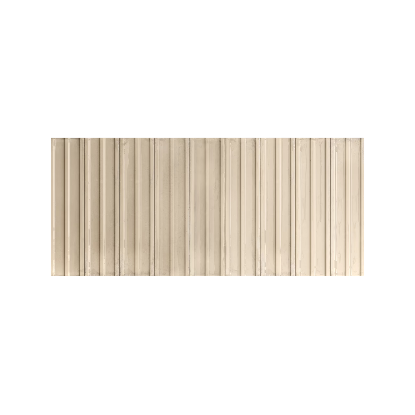 Essential Brick 2x10" 10mm Deco Arco 3D Glossy Porcelain Wall Tile