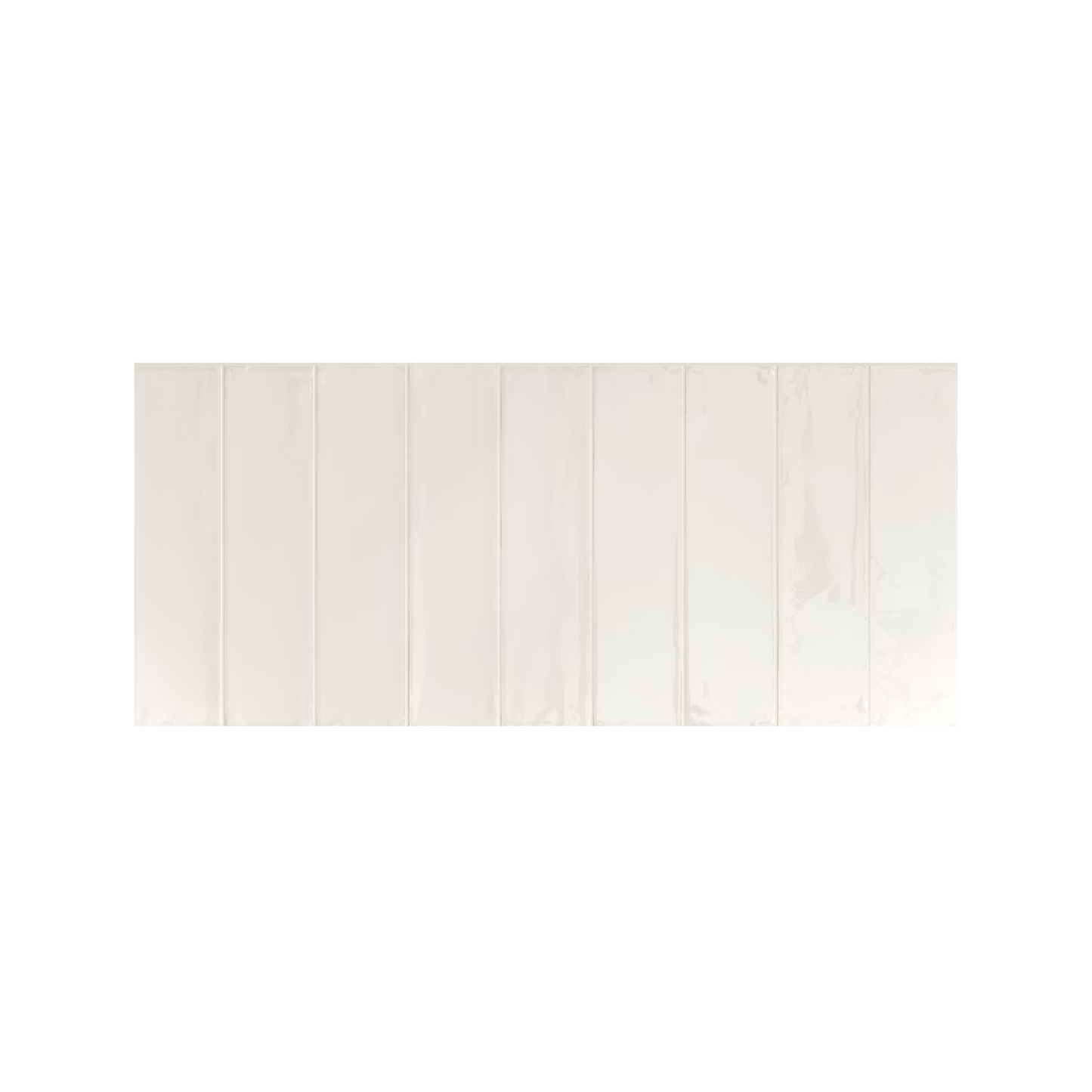 Essential Brick 2x10" 10mm Fondo Glossy Porcelain Wall Tile