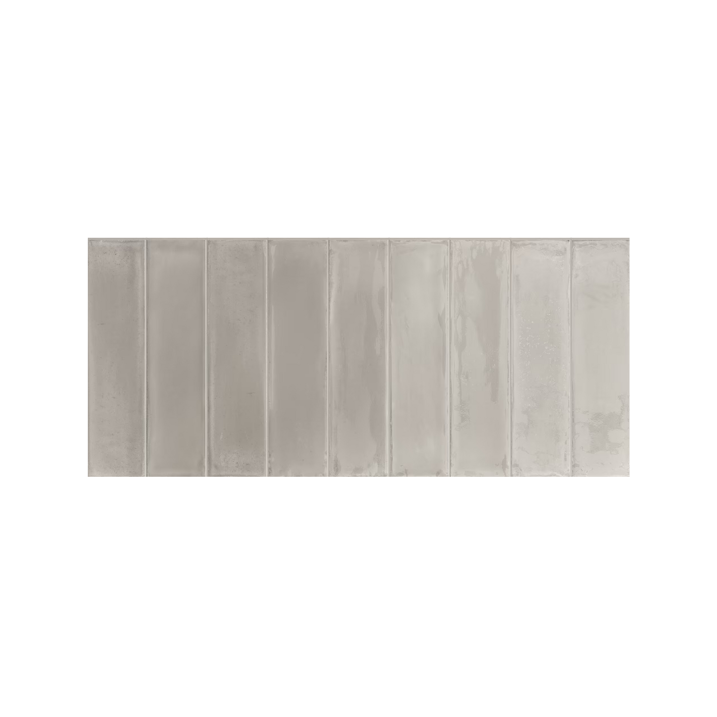 Essential Brick 2x10" 10mm Fondo Glossy Porcelain Wall Tile