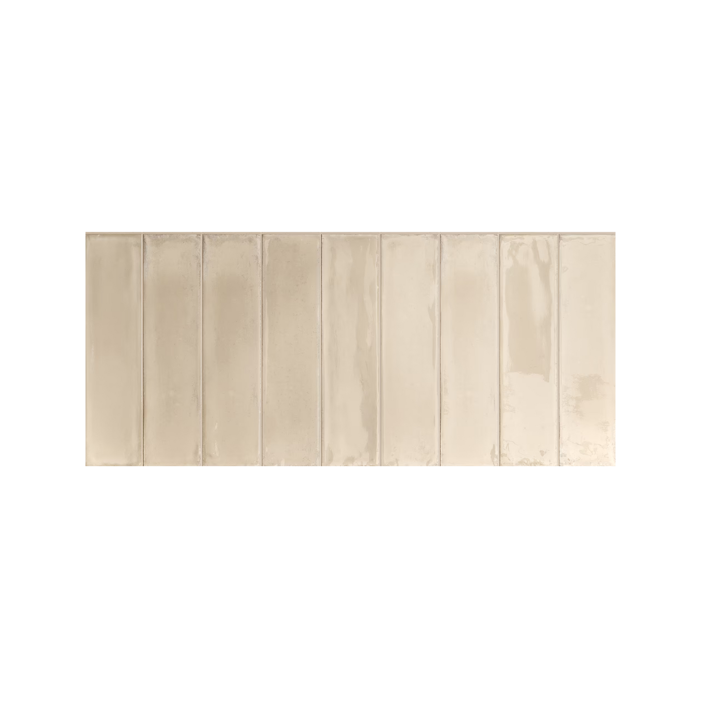 Essential Brick 2x10" 10mm Fondo Glossy Porcelain Wall Tile