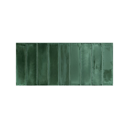 Essential Brick 2x10" 10mm Fondo Glossy Porcelain Wall Tile