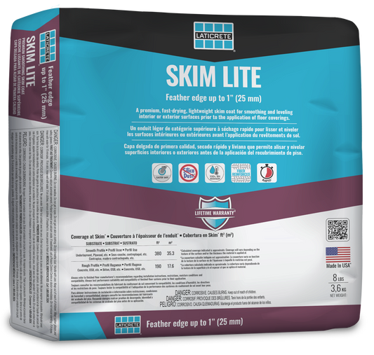 Laticrete - Skim Lite - Underlayment for Skim-Coating & Leveling (8lbs) image 0