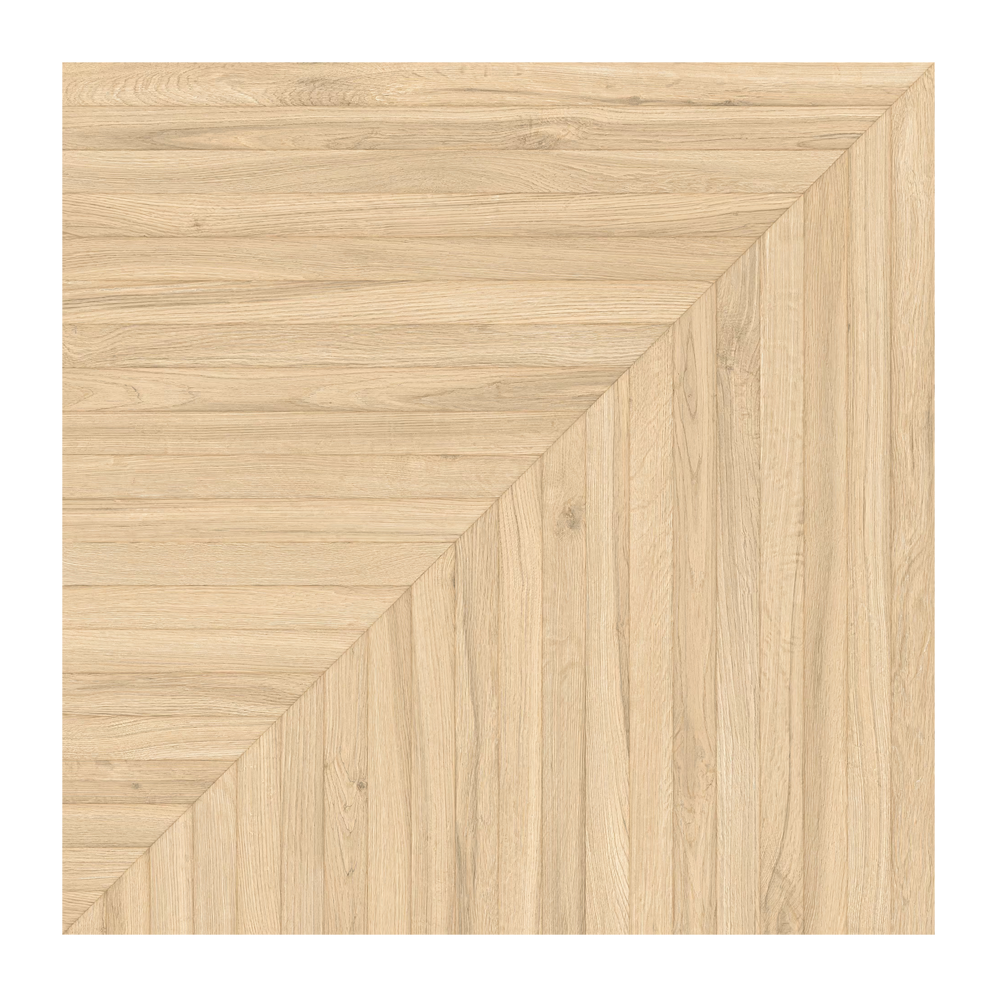 Playwood 40x40" - 9mm Playtangram Wood-Look Porcelain Tile