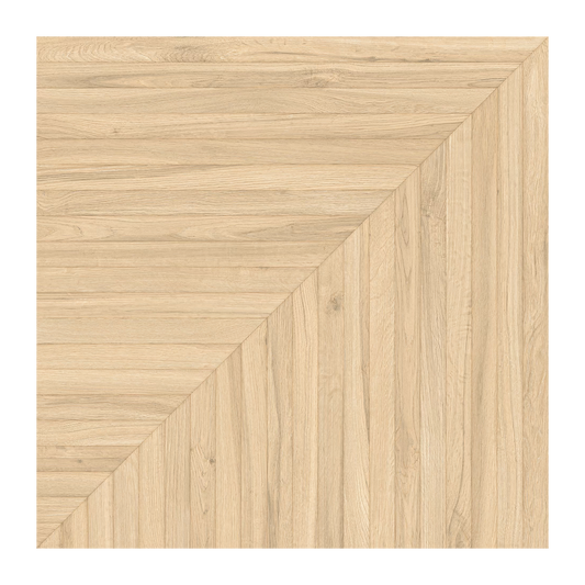 Playwood 40x40" - 9mm Playtangram Wood-Look Porcelain Tile