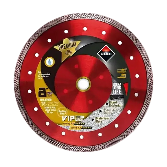 Rubi Tools - VIP Turbo Mesh 8" Diamond Blade (Mesh)