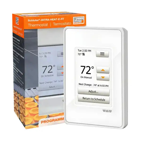 Schluter-DITRA-HEAT-E-RT Touchscreen Programmable Thermostat (DHERT102BW) image 0