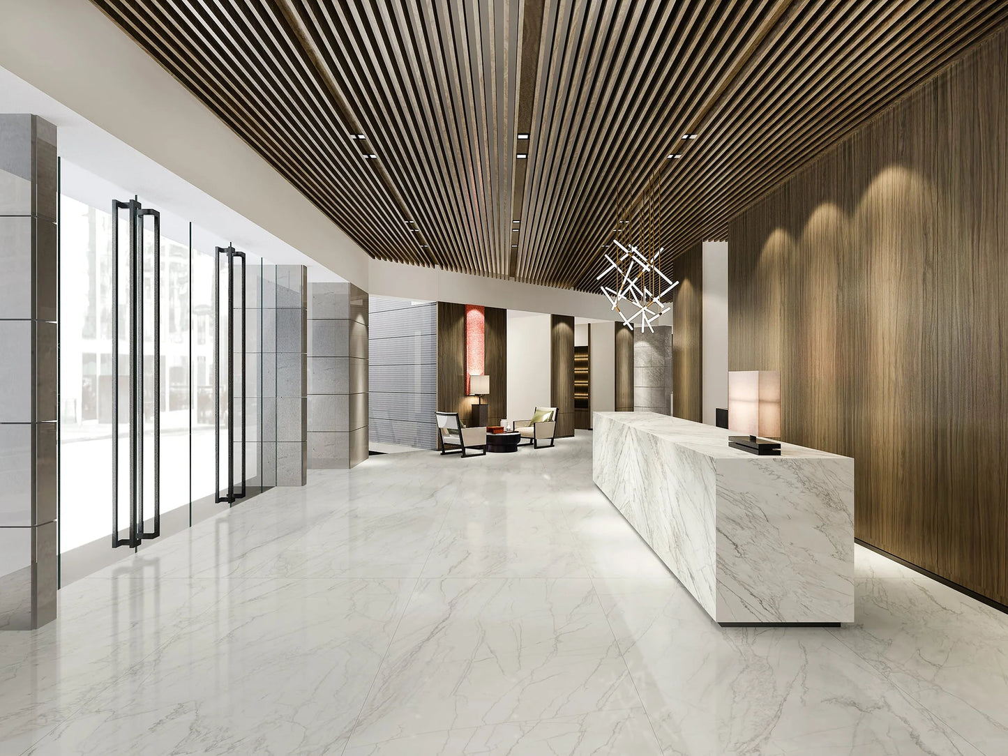 Mykonos 12"x24" Marble-Look Porcelain Floor & Wall Tiles (8mm) [16sq/ft per box] image 9