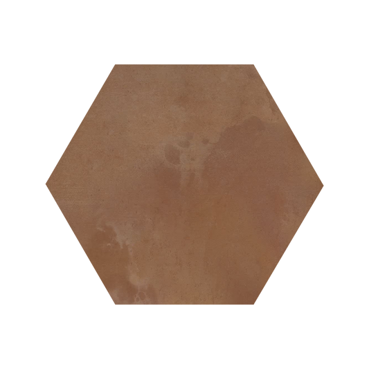 Forme 8x7" - 9.5mm Hexagon Handmade-Inspired Porcelain Tile