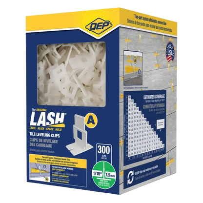 QEP LASH XL Tile Leveling System Components (Clips & Wedges)