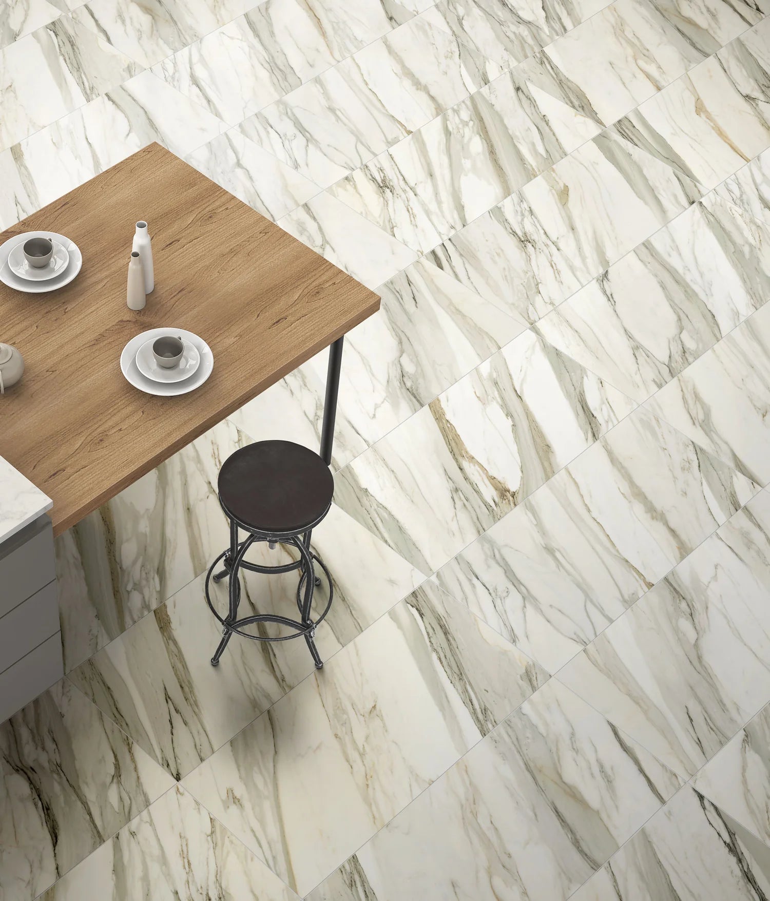Mykonos 24"x48" Marble-Look 8mm Porcelain Floor & Wall Tiles (16sq/ft per box) image 7