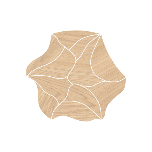 Calissa Plank 16x17" - 8mm Matte Blossom Deco Porcelain Tile in Wood-Look