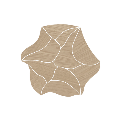 Calissa Plank 16x17" - 8mm Matte Blossom Deco Porcelain Tile in Wood-Look