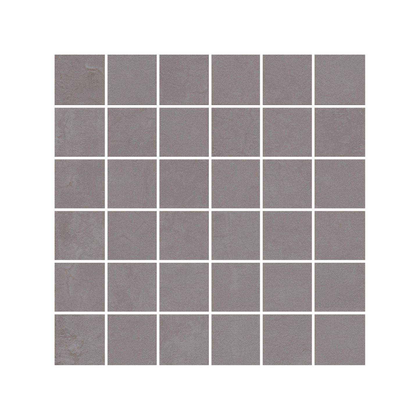 Daydream 12x12" - 8mm Matte Porcelain Mesh Mosaic Tile in Cement-Look