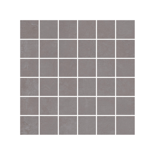 Daydream 12x12" - 8mm Matte Porcelain Mesh Mosaic Tile in Cement-Look