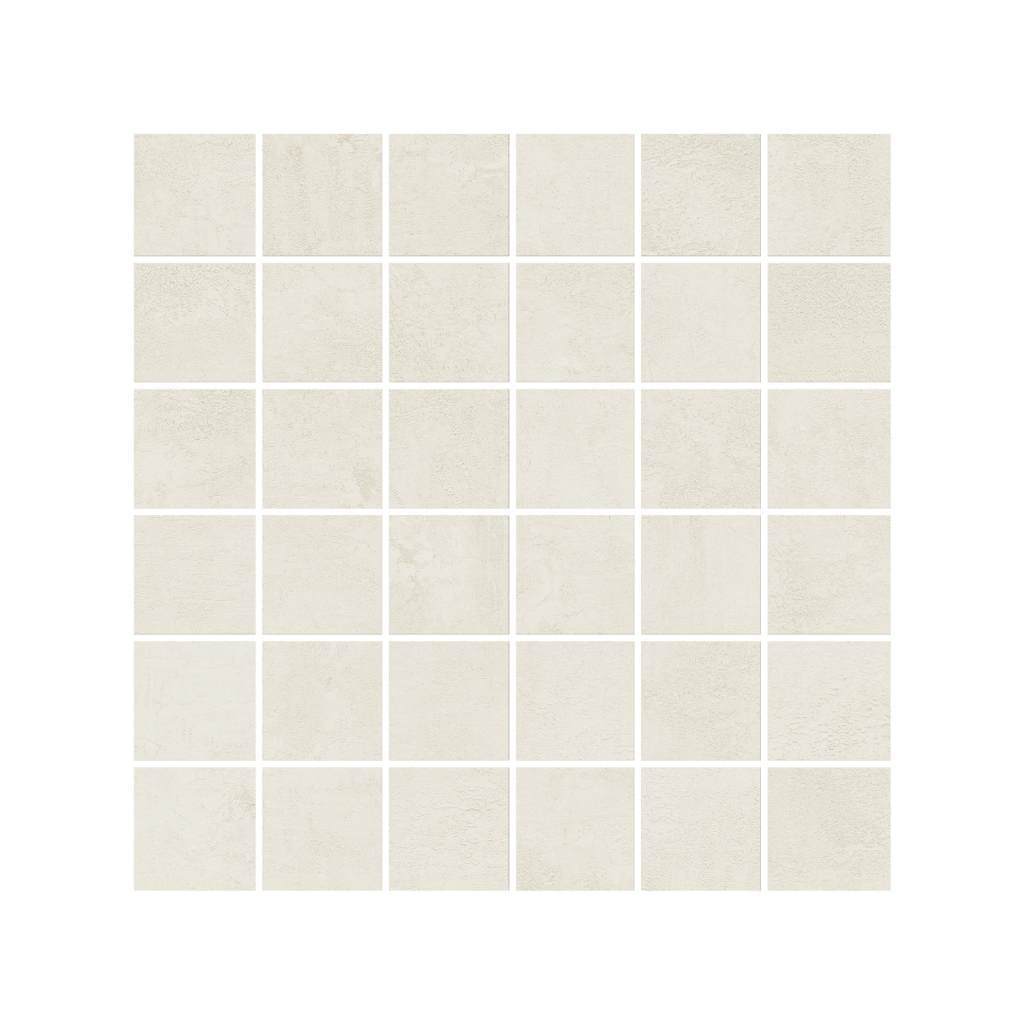 Daydream 12x12" - 8mm Matte Porcelain Mesh Mosaic Tile in Cement-Look