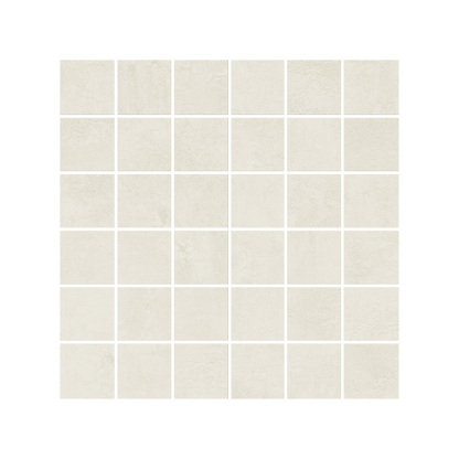 Daydream 12x12" - 8mm Matte Porcelain Mesh Mosaic Tile in Cement-Look