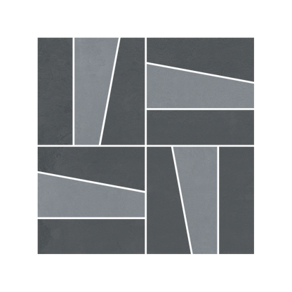 Daydream 12x12" - 8mm Matte Deco Mosaic Porcelain Floor & Wall Tile