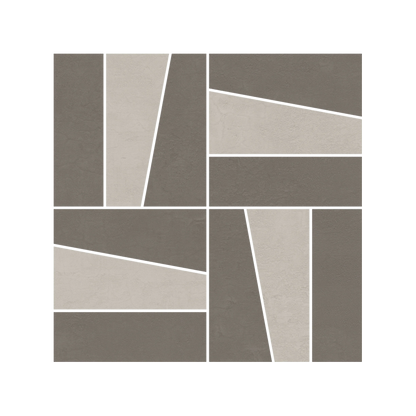Daydream 12x12" - 8mm Matte Deco Mosaic Porcelain Floor & Wall Tile