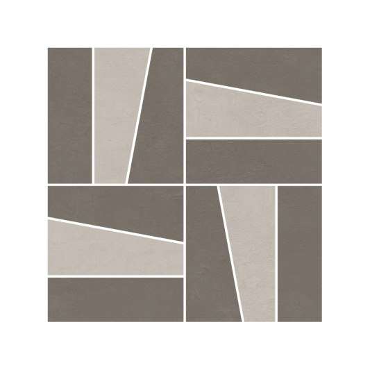 Daydream 12x12" - 8mm Matte Deco Mosaic Porcelain Floor & Wall Tile