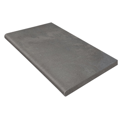 Outdoor Earth 12x24" - 20mm Stone-Look Porcelain Paver Bullnose Tile