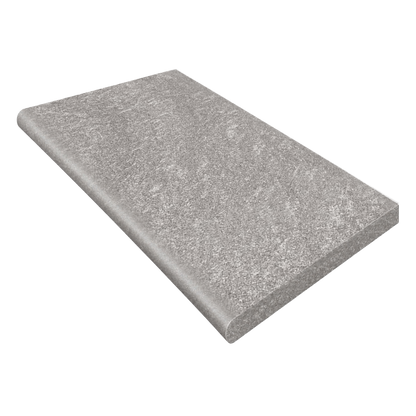 Outdoor Earth 12x24" - 20mm Stone-Look Porcelain Paver Bullnose Tile
