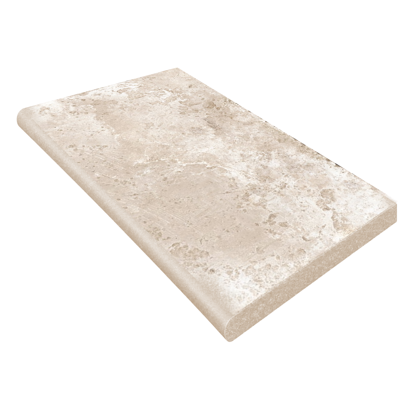 Outdoor Earth 12x24" - 20mm Stone-Look Porcelain Paver Bullnose Tile