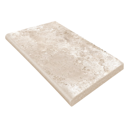 Outdoor Earth 12x24" - 20mm Stone-Look Porcelain Paver Bullnose Tile