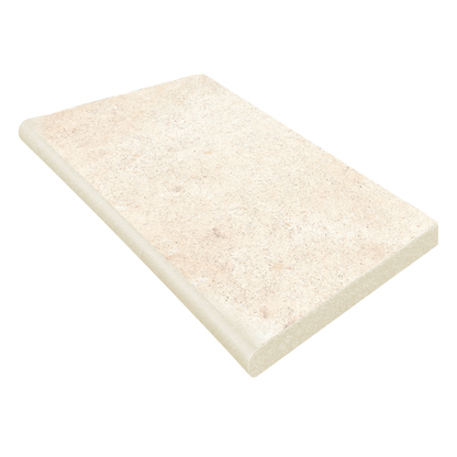 Outdoor Earth 12x24" - 20mm Stone-Look Porcelain Paver Bullnose Tile