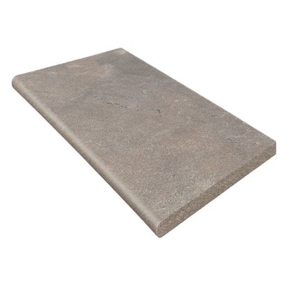 Outdoor Earth 12x24" - 20mm Stone-Look Porcelain Paver Bullnose Tile