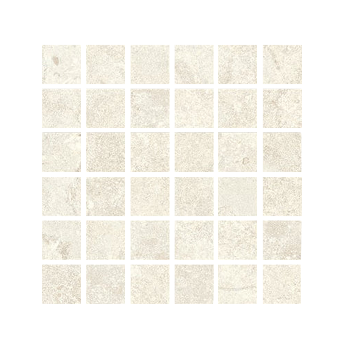 EcoStone 12x12" - 8mm Matte Porcelain Mesh Mosaic Tile (2" Squares)