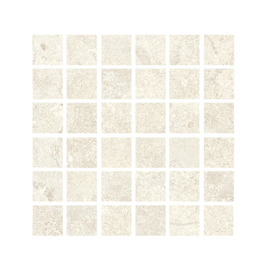 EcoStone 12x12" - 8mm Matte Porcelain Mesh Mosaic Tile (2" Squares)