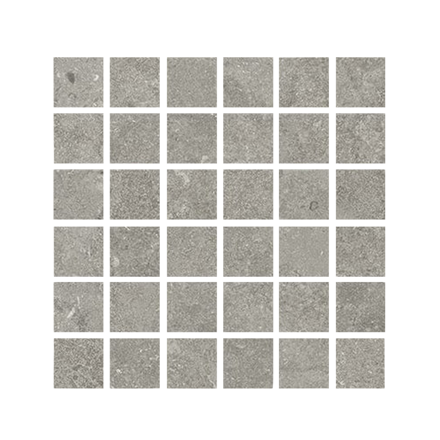EcoStone 12x12" - 8mm Matte Porcelain Mesh Mosaic Tile (2" Squares)