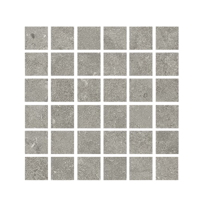EcoStone 12x12" - 8mm Matte Porcelain Mesh Mosaic Tile (2" Squares)