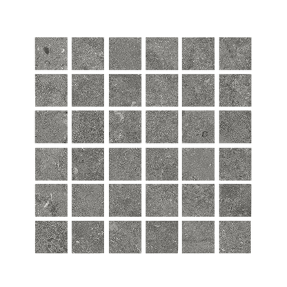 EcoStone 12x12" - 8mm Matte Porcelain Mesh Mosaic Tile (2" Squares)