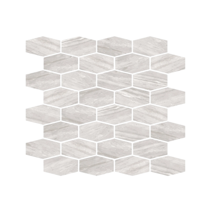 Epic 12x11" - 8mm Matte Porcelain Hexagon Mesh Mosaic Tile