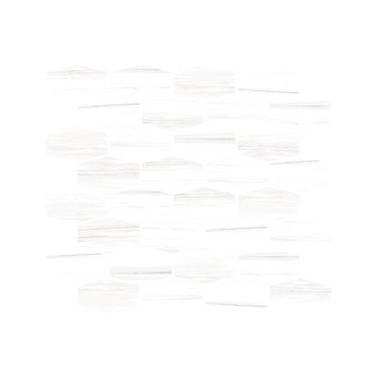 Epic 12x11" - 8mm Matte Porcelain Hexagon Mesh Mosaic Tile