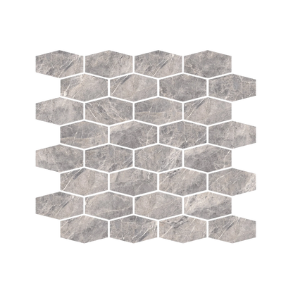 Epic 12x11" - 8mm Matte Porcelain Hexagon Mesh Mosaic Tile
