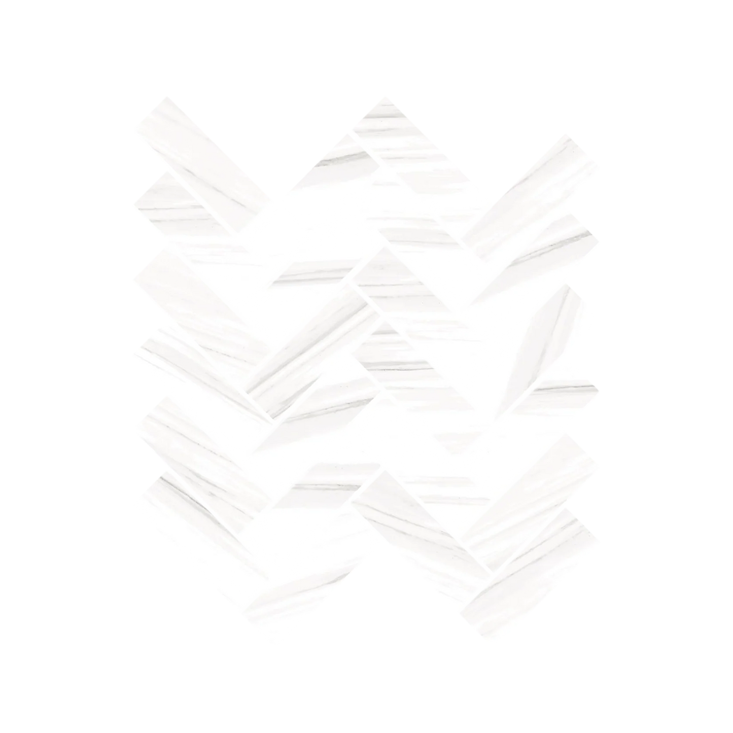 Epic 12x15" - 8mm Matte Porcelain Herringbone Mesh Mosaic Tile