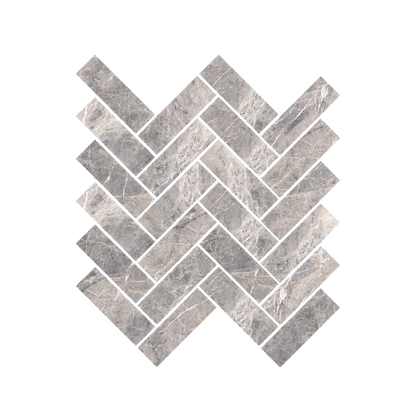 Epic 12x15" - 8mm Matte Porcelain Herringbone Mesh Mosaic Tile