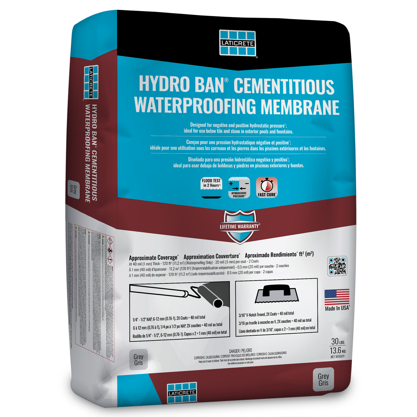 Laticrete - Hydro Ban Cementitious Waterproofing Membrane (30lbs)